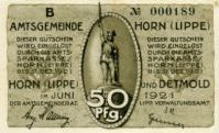 Notgeld Amtsgemeinde Horn B