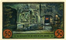 Notgeld Horn Externsteine Relief