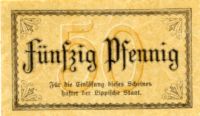 Lippe Fünfzig Pfennig Rckseite