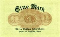 Lippe Eine Mark Rckseite