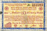 Lippe 1/42 Dollar = 10 Pfennig Gold
