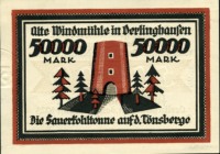 Notgeld Oerlinghausen 50000 Mark