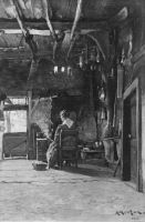 Anders Montan: Interieur in einem Hause in Leopoldstal