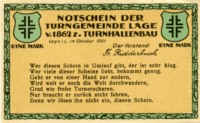 Notgeld Turngemeide Lage