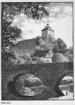 Schloß Brake; Federzeichnung von Gerhard Wedepohl 